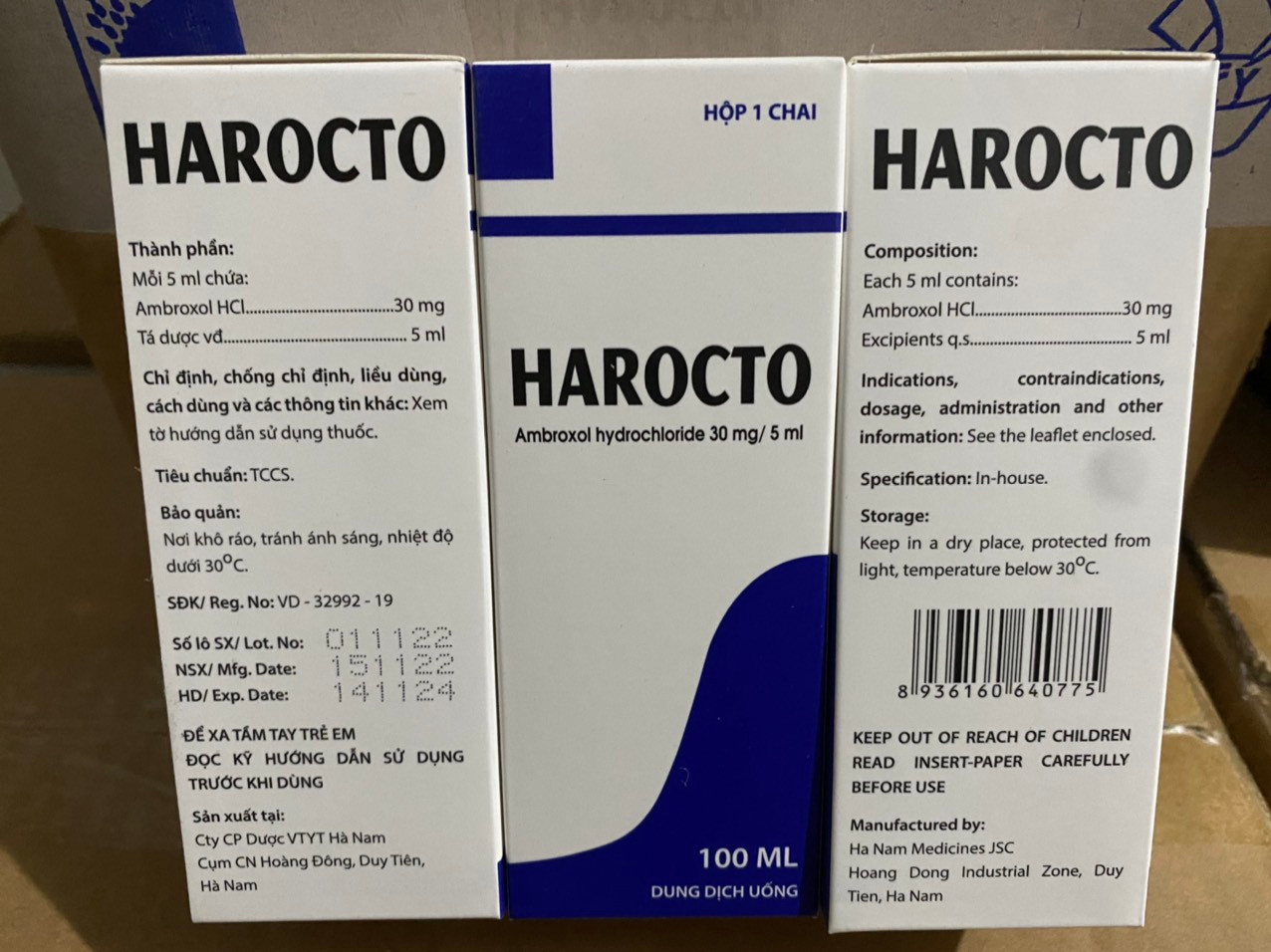 HAROCTO Ambroxol hydroclorid 30mg/5ml